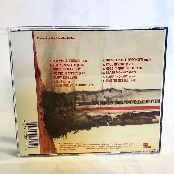 BEASTIE BOYS LICENSED TO ILL DEF JAM 1995 CD All Original Vintage Tested Working - Picture 4 of 4